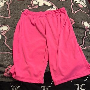 Vibrant Pink Athletic Shorts for Women